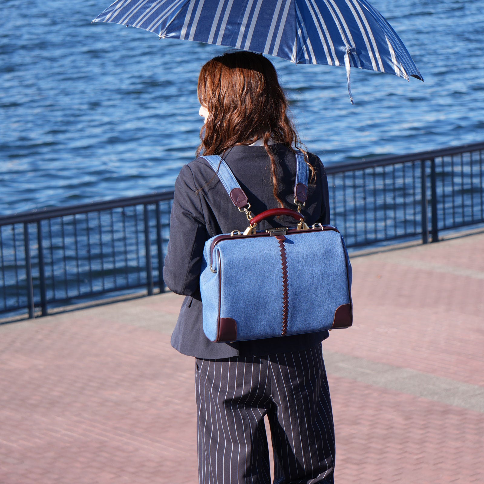 15個限定生産、2026春夏Limitedカラー「鳴門デニム」横型 ダレスバッグ