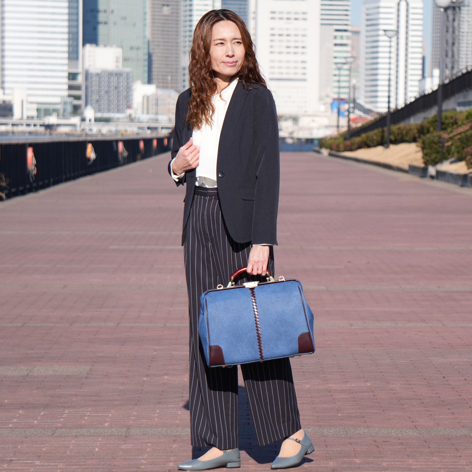 15個限定生産、2026春夏Limitedカラー「鳴門デニム」横型 ダレスバッグ