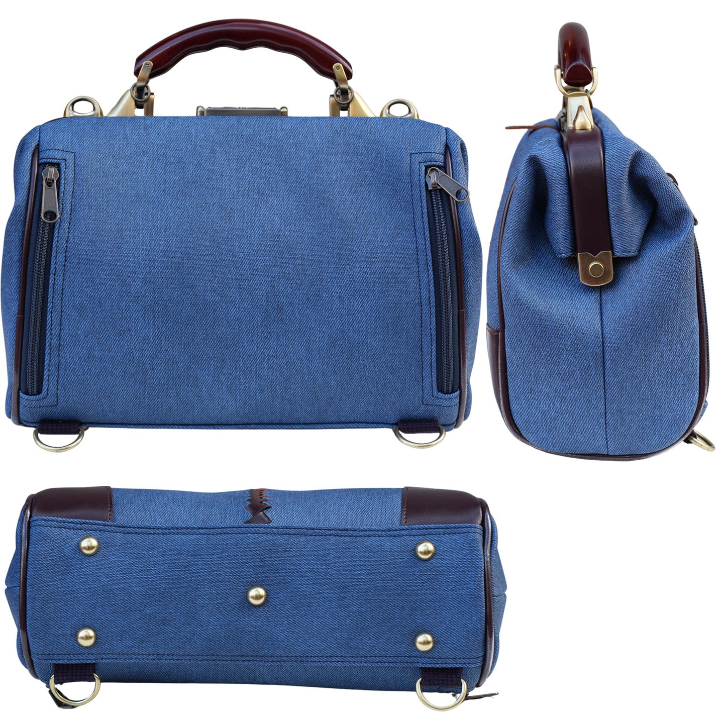 15個限定生産、2026春夏Limitedカラー「鳴門デニム」横型 ダレスバッグ XS　YK59