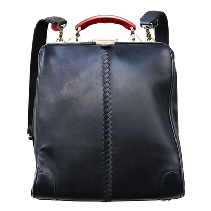 Dulles bag, genuine leather, large size, Karin wooden handle set, Y3P [HORSE]