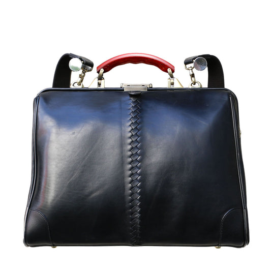 Dalles bag, horse leather, medium size, Karin wooden handle set, Y7P [HORSE]