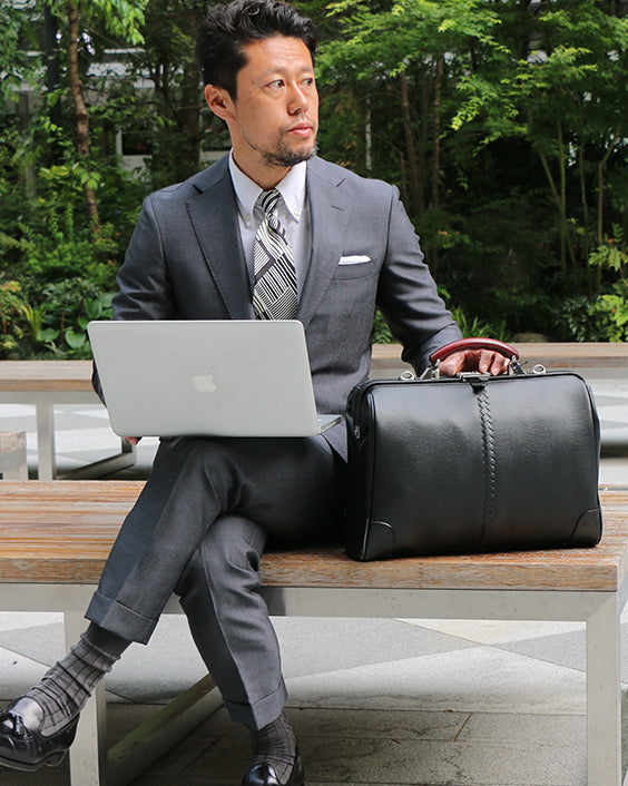 リザード 本革ハンドルM 豊岡鞄、ダレスバッグ、リュックのYOUTA